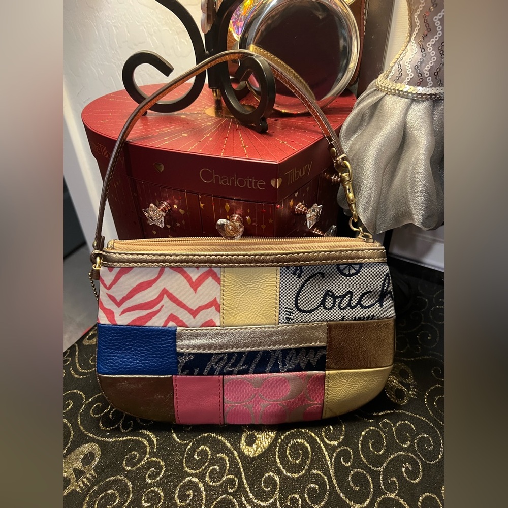 Coach Multicolor Patchwork Wristlet - image 4